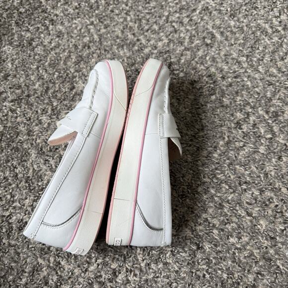 Cole Haan Nantucket 2.0 Penny Loafers White Pink Leather 7 B Shoe - Picture 5 of 9